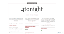 Desktop Screenshot of 4tonight.wordpress.com