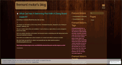 Desktop Screenshot of fremontmotors.wordpress.com