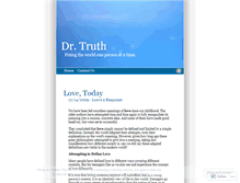 Tablet Screenshot of drtruth.wordpress.com