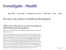 Tablet Screenshot of healthinvestigator.wordpress.com