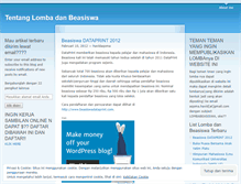 Tablet Screenshot of lombabeasiswa.wordpress.com