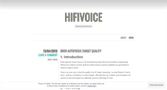 Desktop Screenshot of hifivoice.wordpress.com