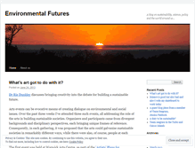 Tablet Screenshot of environmentalfutures.wordpress.com