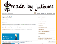 Tablet Screenshot of madebyjulianne.wordpress.com