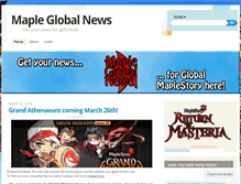 Tablet Screenshot of mapleglobalnews.wordpress.com