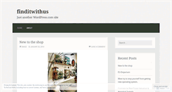 Desktop Screenshot of finditwithus.wordpress.com