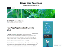 Tablet Screenshot of coveryourfacebook.wordpress.com