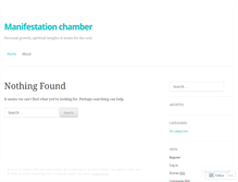 Tablet Screenshot of manifestationchamber.wordpress.com