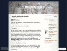 Tablet Screenshot of nextreformation.wordpress.com