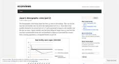 Desktop Screenshot of econviews.wordpress.com