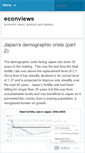Mobile Screenshot of econviews.wordpress.com