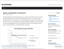 Tablet Screenshot of econviews.wordpress.com