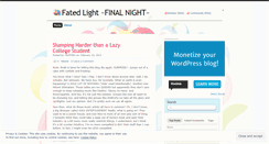 Desktop Screenshot of fatedlight.wordpress.com