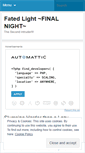 Mobile Screenshot of fatedlight.wordpress.com