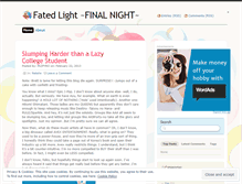 Tablet Screenshot of fatedlight.wordpress.com