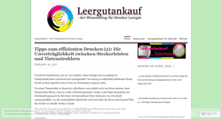 Desktop Screenshot of leergutankauf.wordpress.com