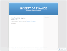 Tablet Screenshot of nydeptoffinance.wordpress.com