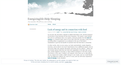 Desktop Screenshot of energizinglife.wordpress.com