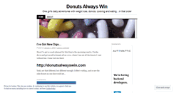 Desktop Screenshot of donutsalwayswin.wordpress.com