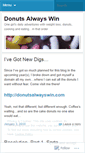 Mobile Screenshot of donutsalwayswin.wordpress.com