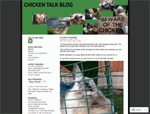 Tablet Screenshot of chickentalk.wordpress.com