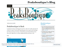 Tablet Screenshot of peaksboutique.wordpress.com
