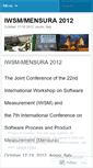 Mobile Screenshot of iwsm2012.wordpress.com