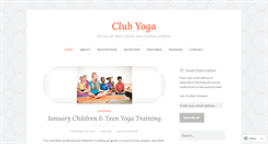 Desktop Screenshot of clubyoga.wordpress.com