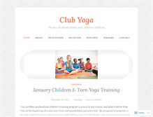 Tablet Screenshot of clubyoga.wordpress.com