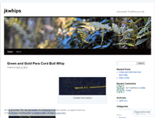 Tablet Screenshot of jkwhips.wordpress.com