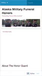 Mobile Screenshot of alaskahonorguard.wordpress.com