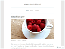 Tablet Screenshot of abeautifulchildhood.wordpress.com