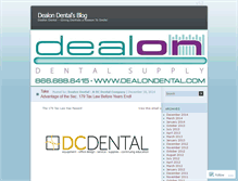 Tablet Screenshot of dealondental.wordpress.com