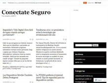 Tablet Screenshot of conectateseguro.wordpress.com