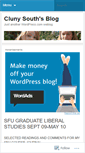 Mobile Screenshot of clunysouth.wordpress.com