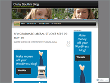 Tablet Screenshot of clunysouth.wordpress.com