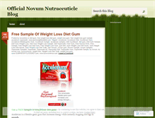 Tablet Screenshot of novumnutraceutics.wordpress.com