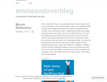 Tablet Screenshot of emmaandoverblog.wordpress.com