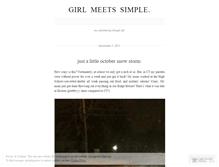 Tablet Screenshot of girlmeetssimple.wordpress.com