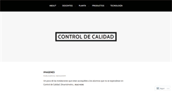 Desktop Screenshot of controldecalidad.wordpress.com