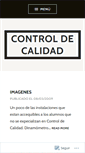 Mobile Screenshot of controldecalidad.wordpress.com