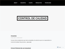 Tablet Screenshot of controldecalidad.wordpress.com