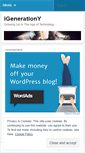 Mobile Screenshot of igenerationy.wordpress.com