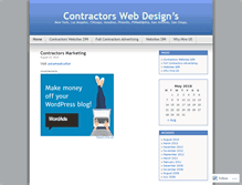 Tablet Screenshot of contractorswebdesign.wordpress.com