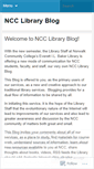 Mobile Screenshot of ncclibrary.wordpress.com