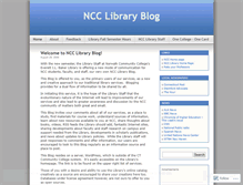 Tablet Screenshot of ncclibrary.wordpress.com