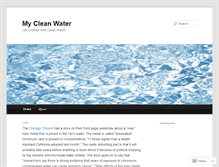 Tablet Screenshot of mycleanwater.wordpress.com