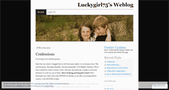 Desktop Screenshot of luckygirl75.wordpress.com