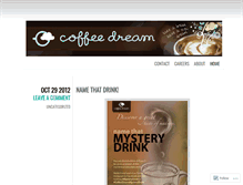 Tablet Screenshot of coffeedreamco.wordpress.com