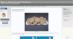 Desktop Screenshot of deescheesecakefactory.wordpress.com